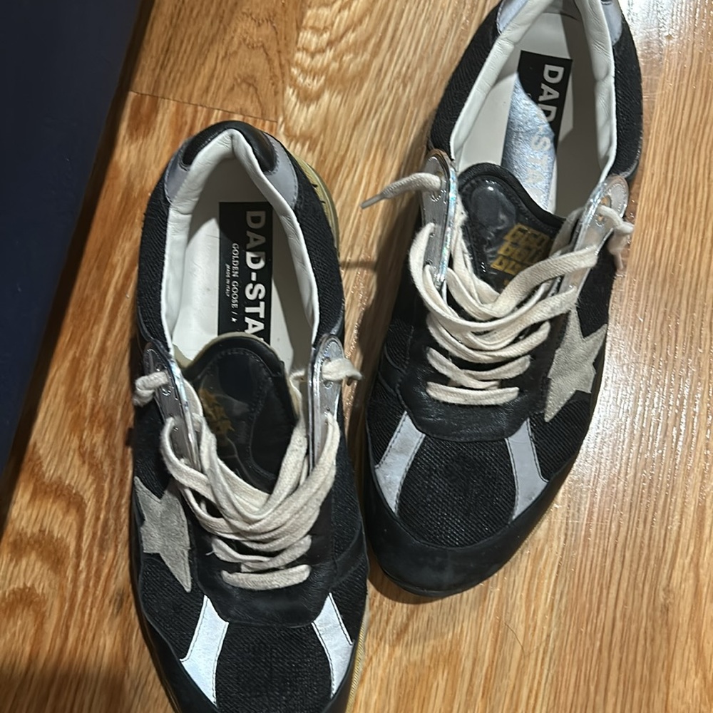 Men's Dad-Star in black mesh and nappa with ice-colored star 44 - Picture 2 of 6